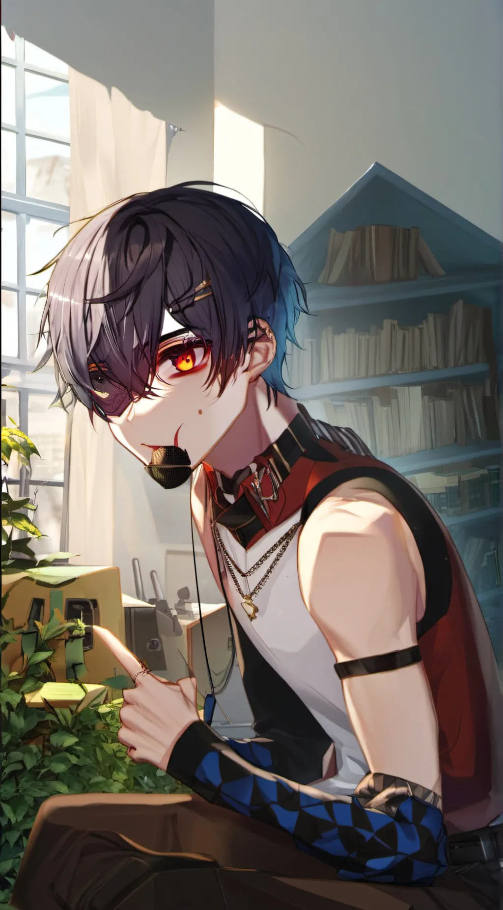 ai character: Zack  background