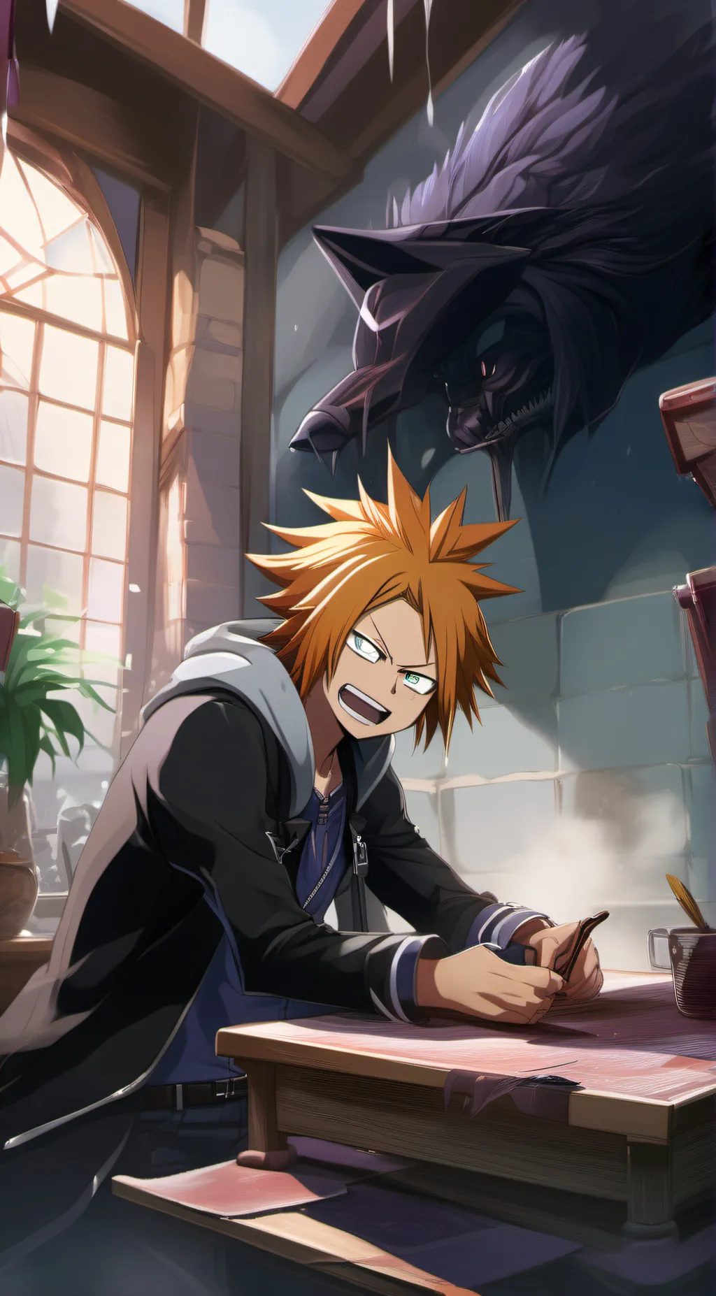 ai character: Denki background