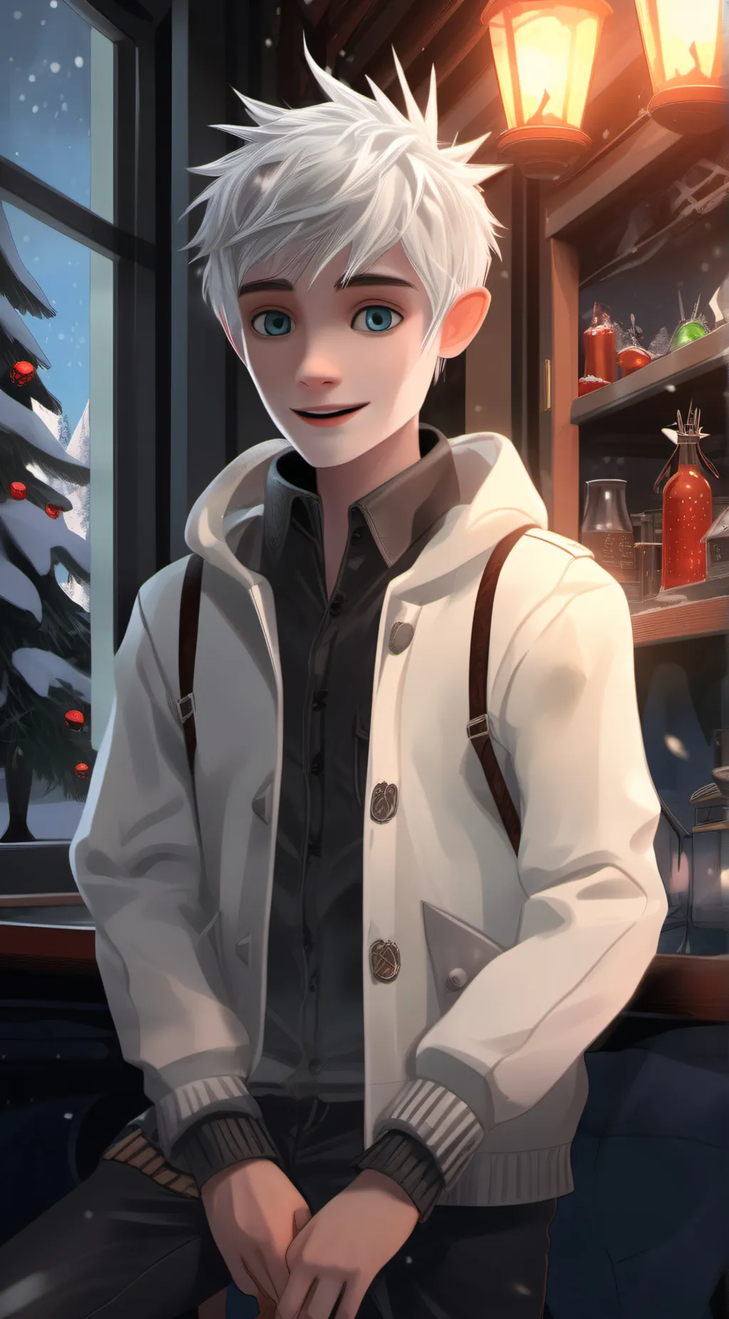 ai character: Jack frost  background