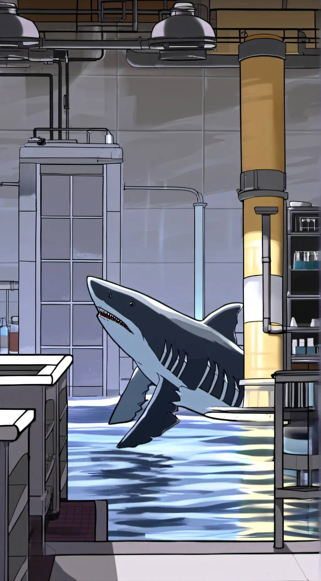 ai character: tiger shark background