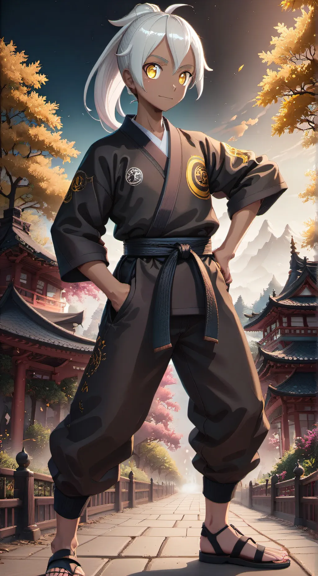 ai character: Fuyuki background