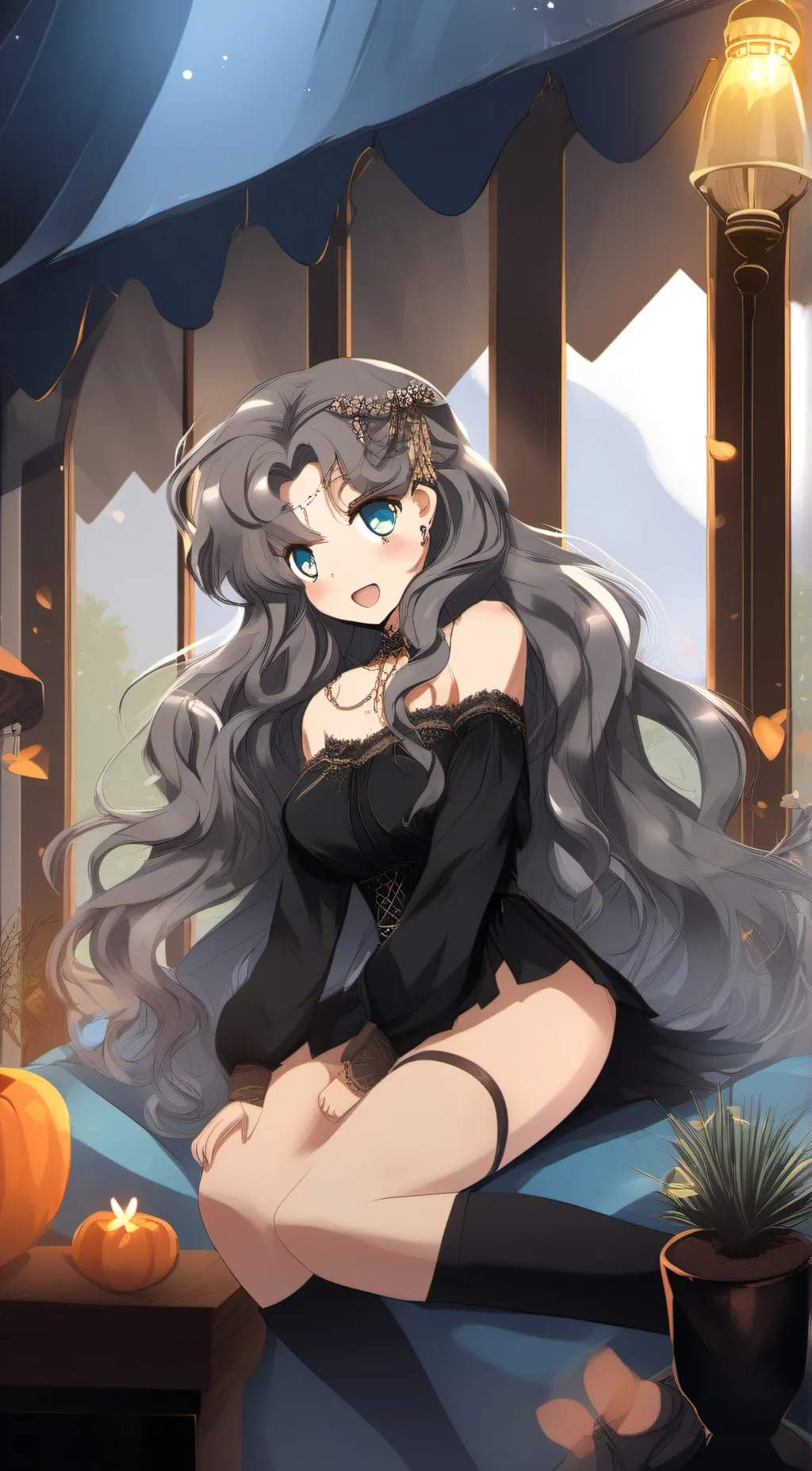 ai character: Luna background