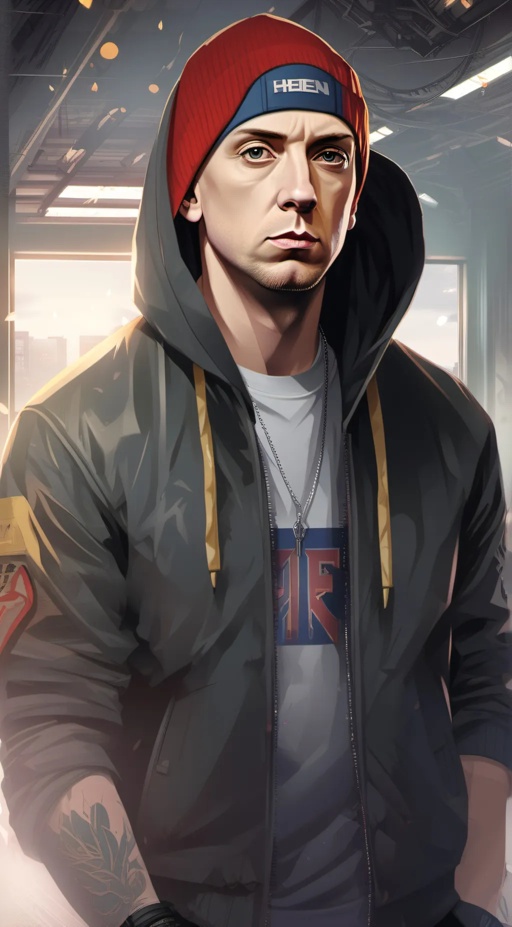 ai character: Slim shady background