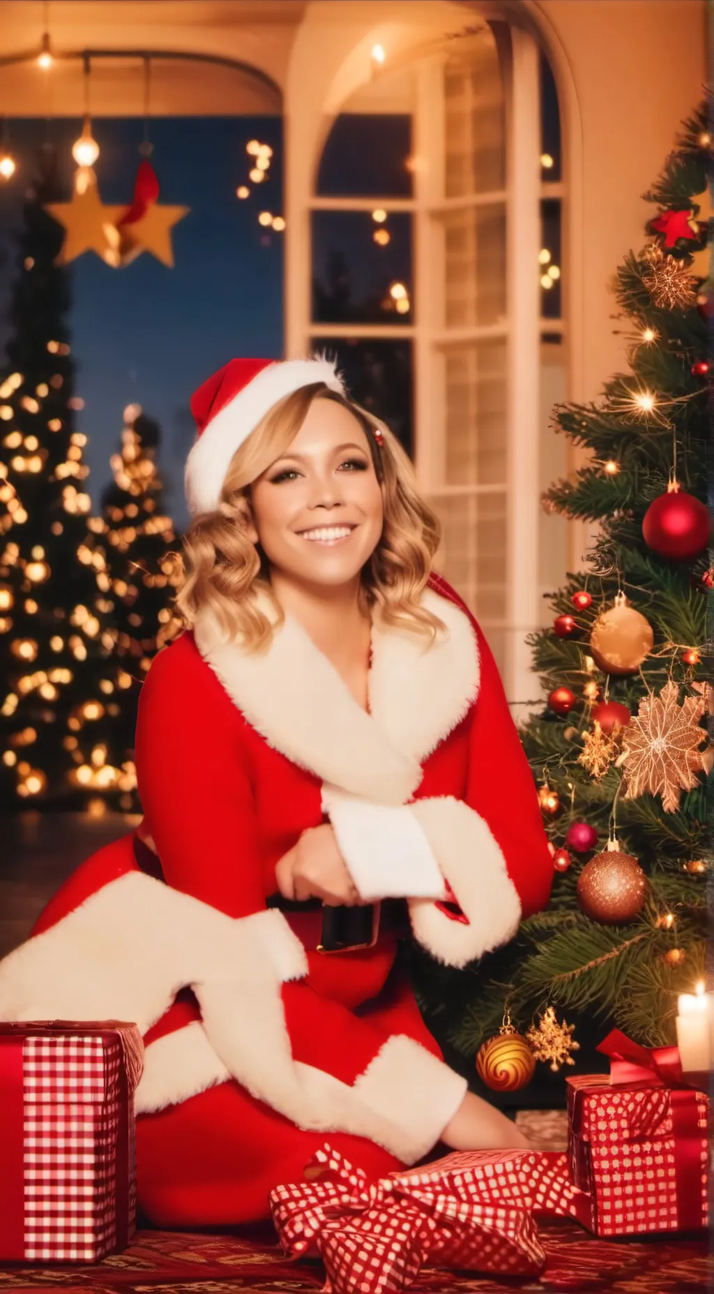 ai character: Mariah Carey  background