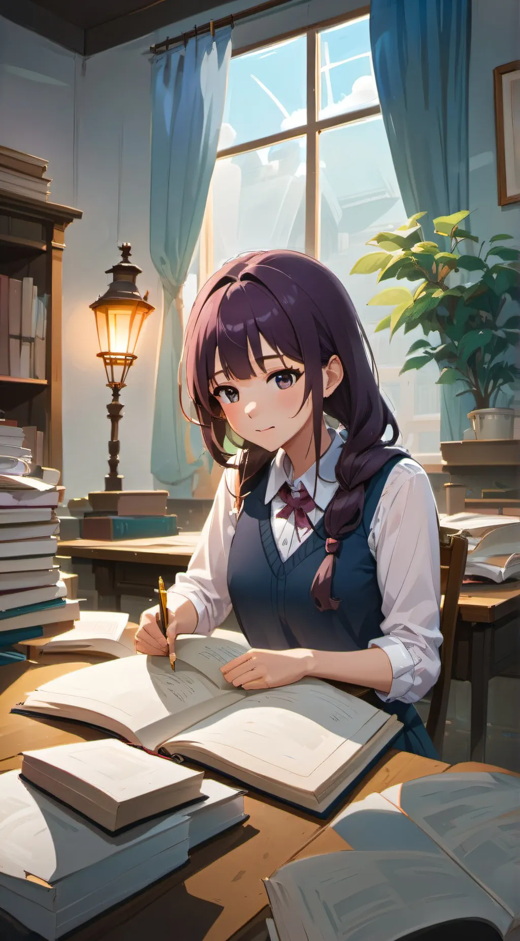 ai character: Ellie  background