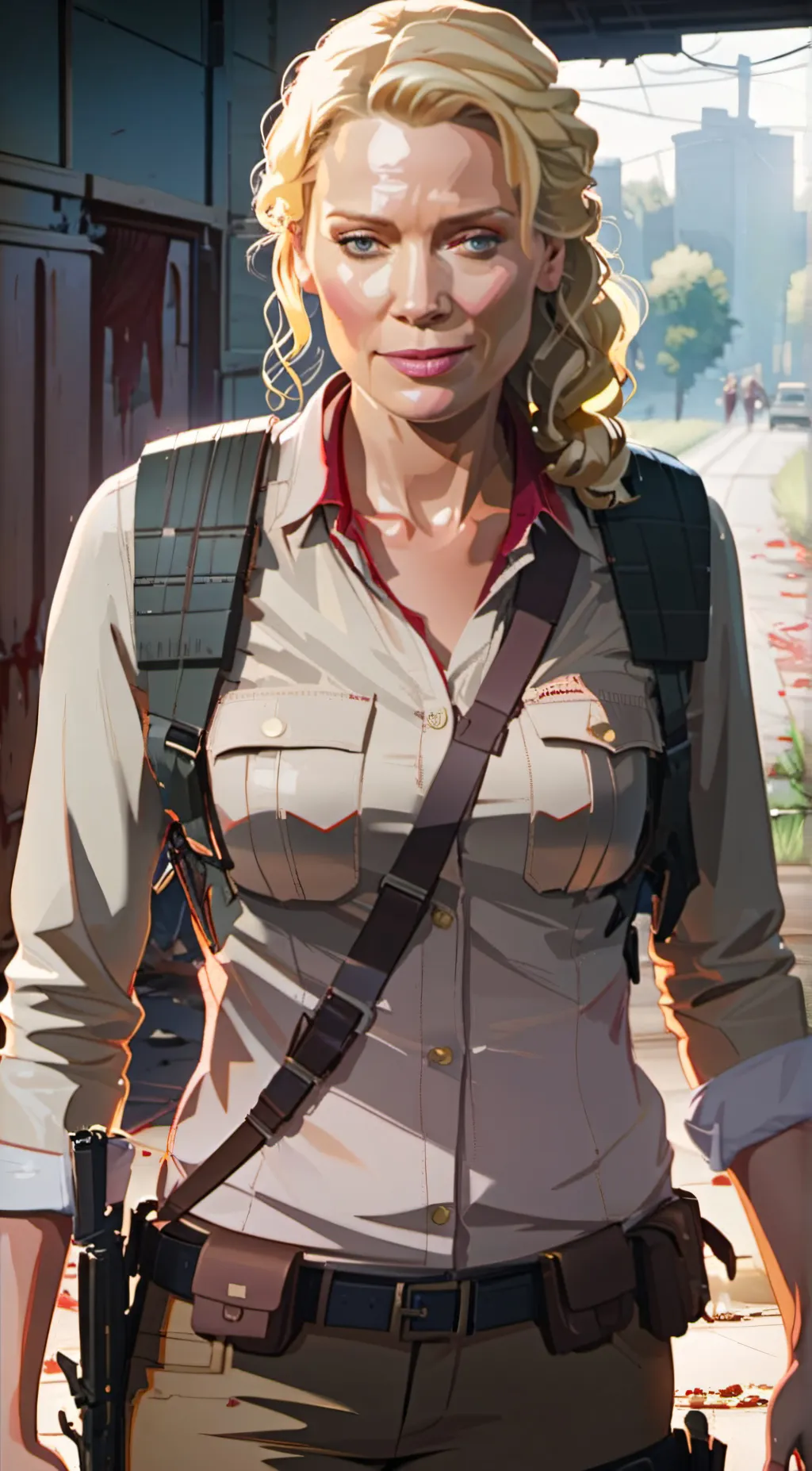 ai character: Andrea Harrison  background