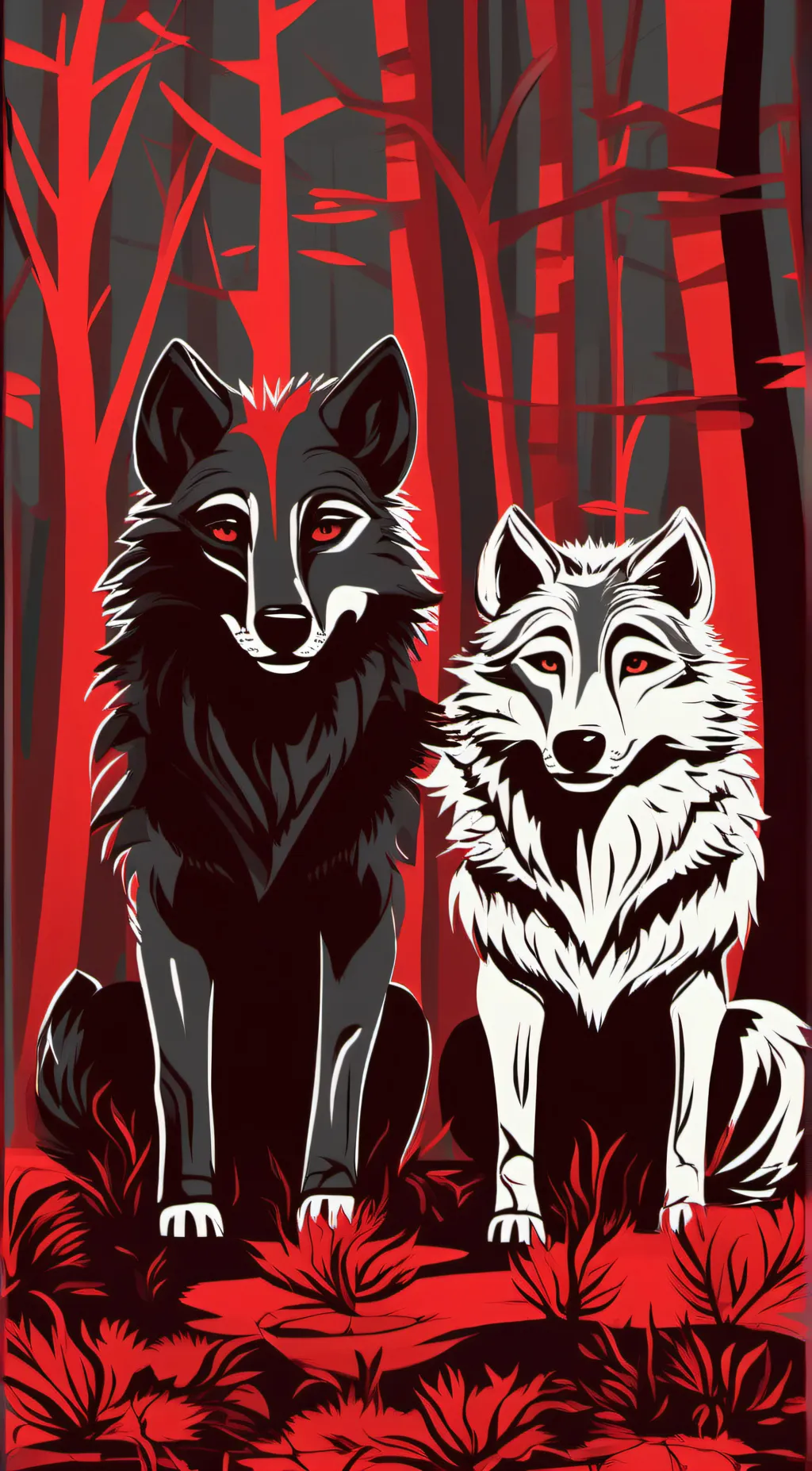 ai character: scar and ash background