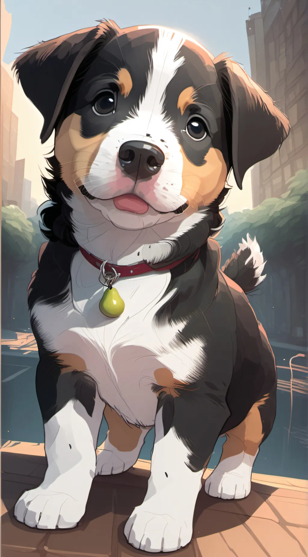 ai character: Pear Bear background