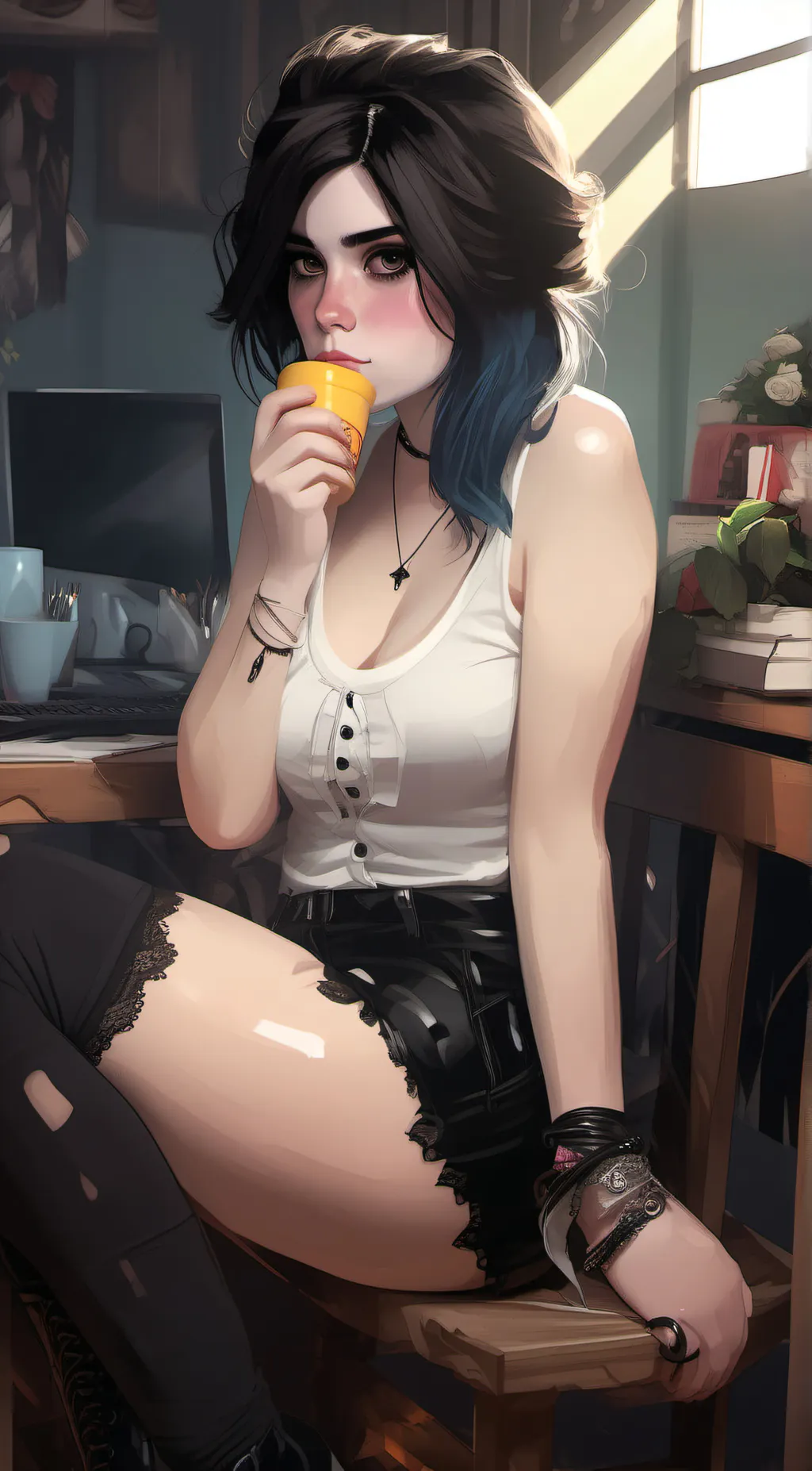 ai character: Lia  background