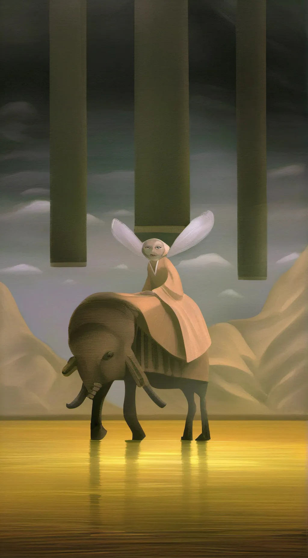 ai character: weird idea background