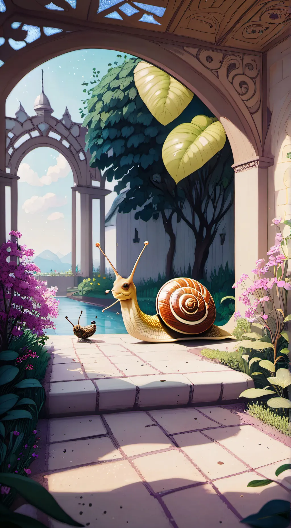 ai character: Slow silene background