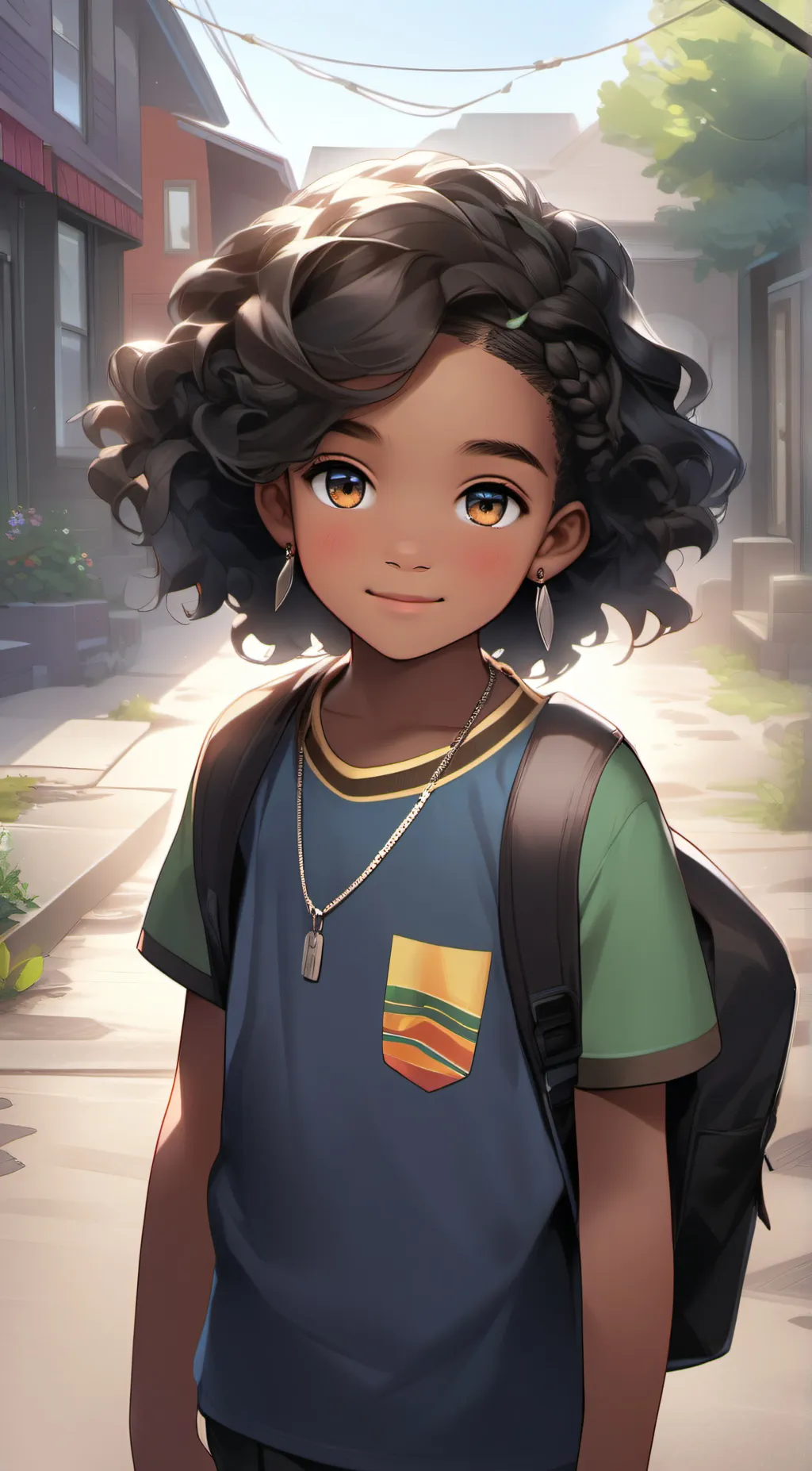 ai character: Makisha  background