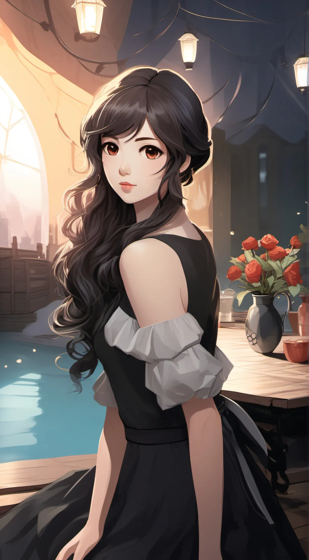 ai character: littleflower  background