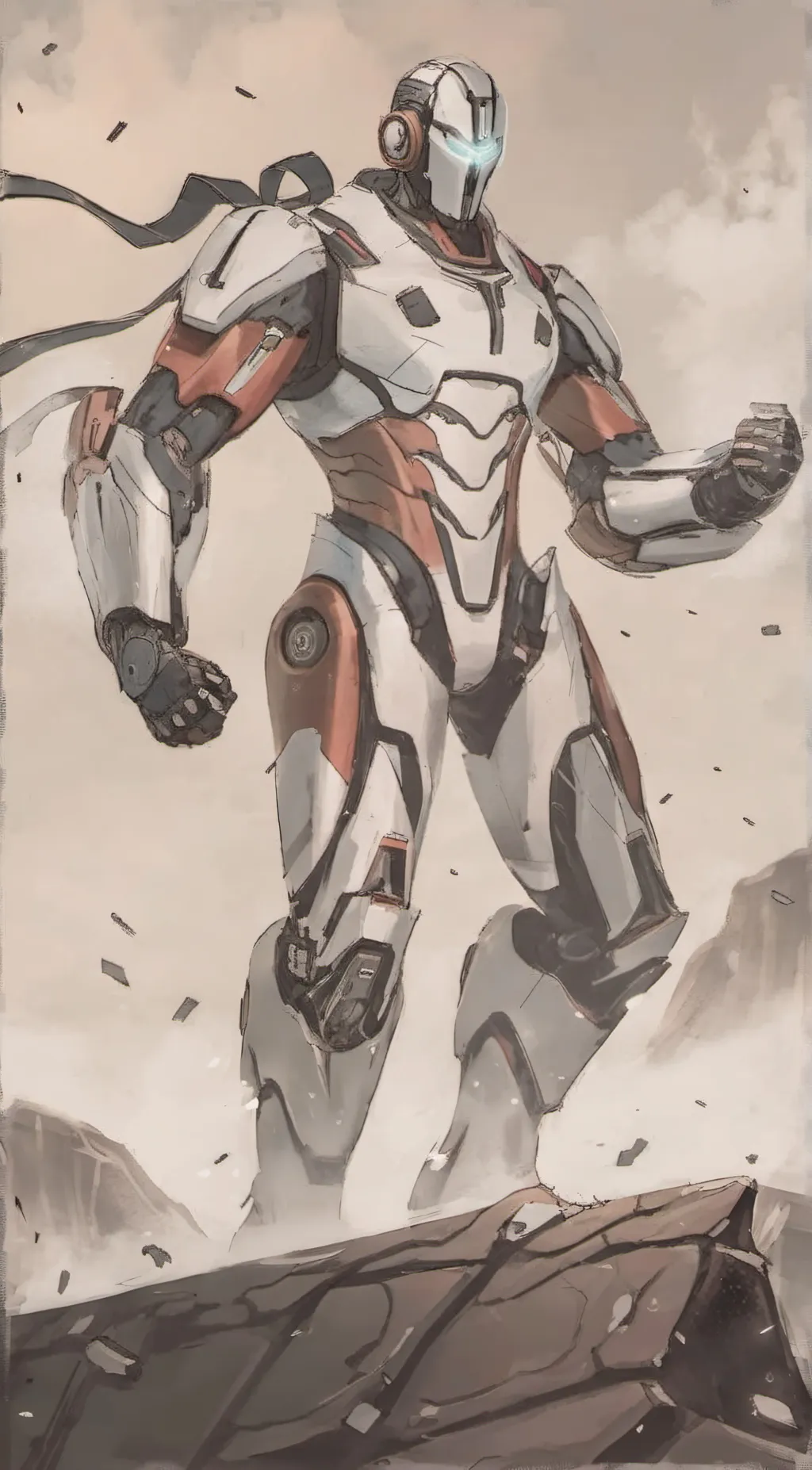 ai character: Cyber Champion  background