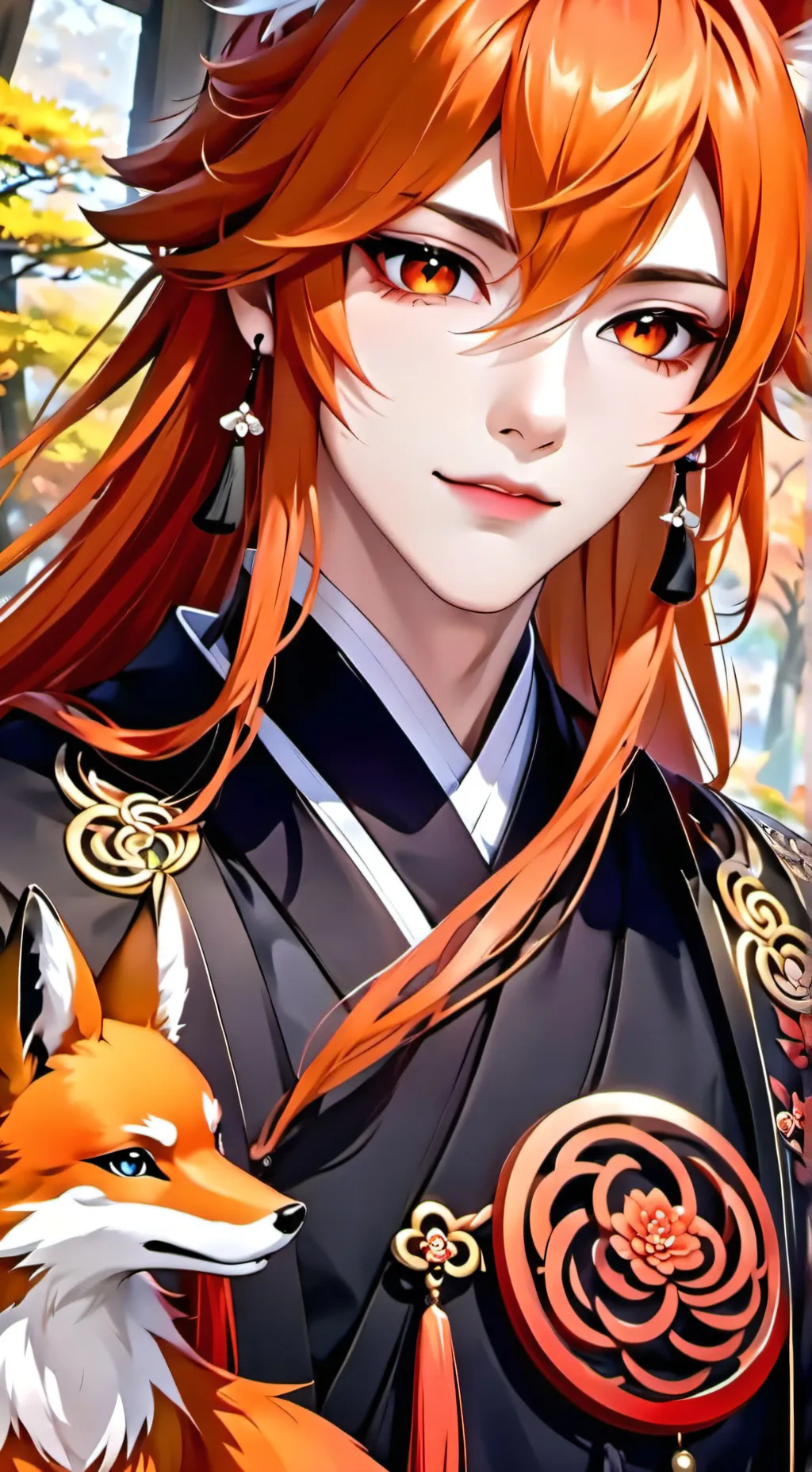 ai character: Momofuku  background