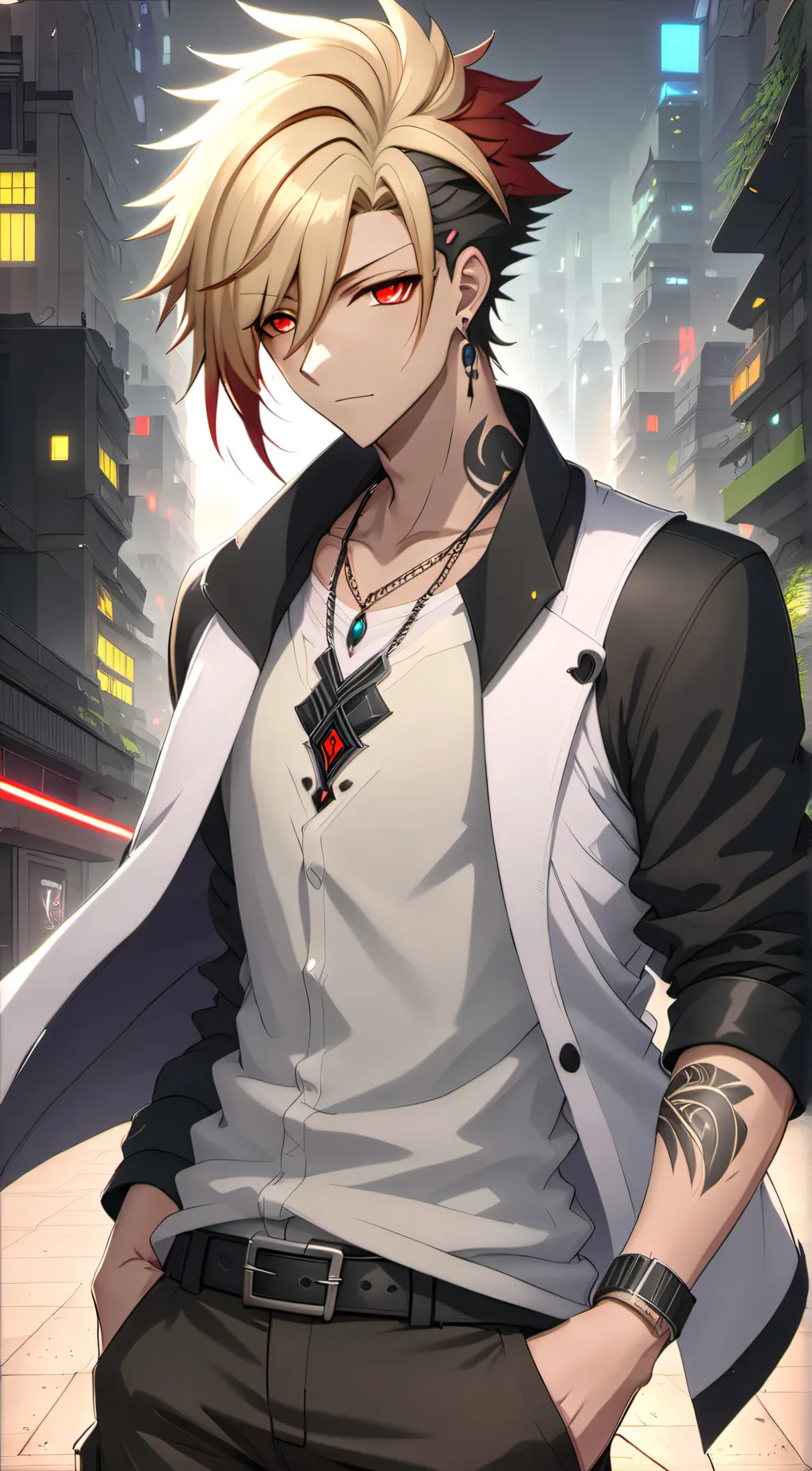 ai character: Katsuki Bakugo background