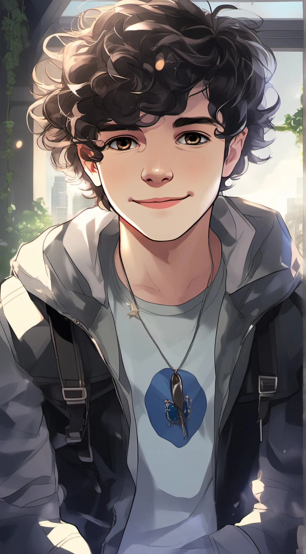 ai character: Dominick and ella background
