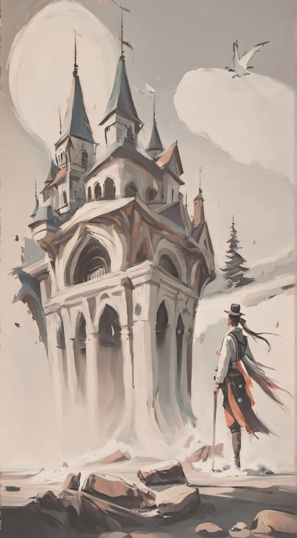 ai character: Castle background