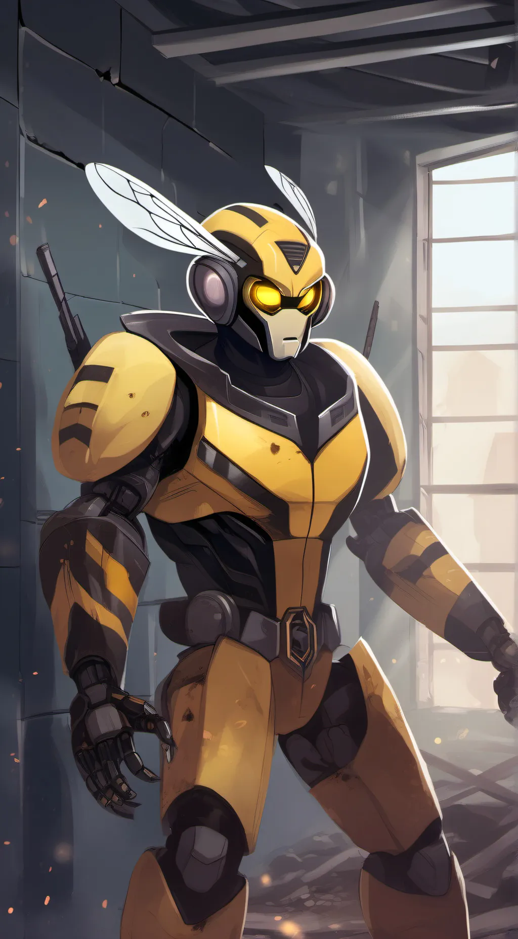 ai character: Bumblebee TFA background