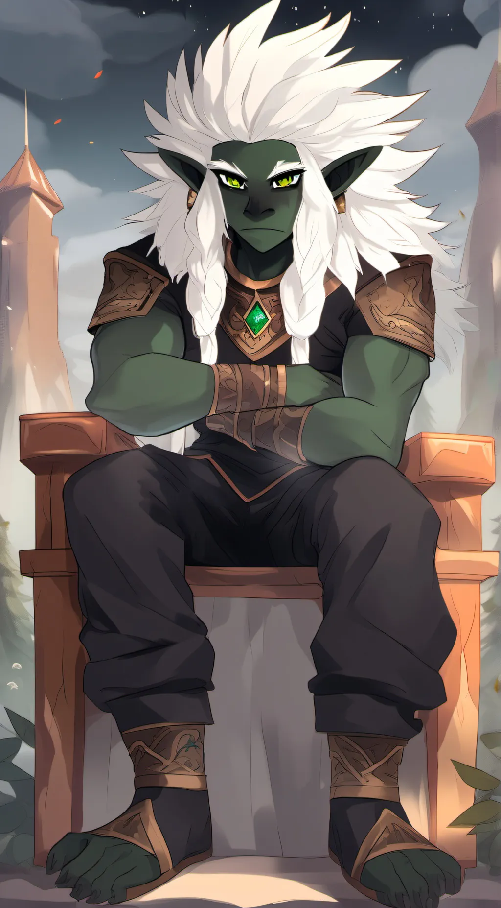 ai character: Ankou  background