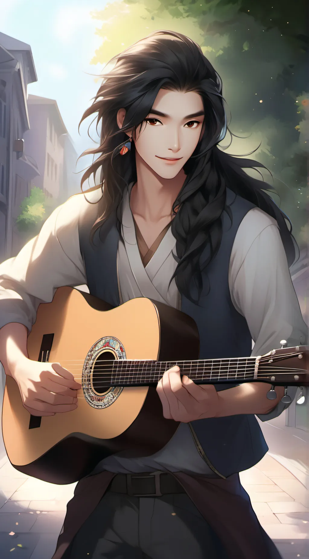 ai character: Ashley Song background