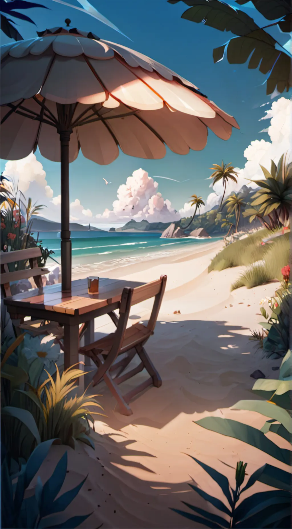 ai character: ★tadc-beach ep.☆ background