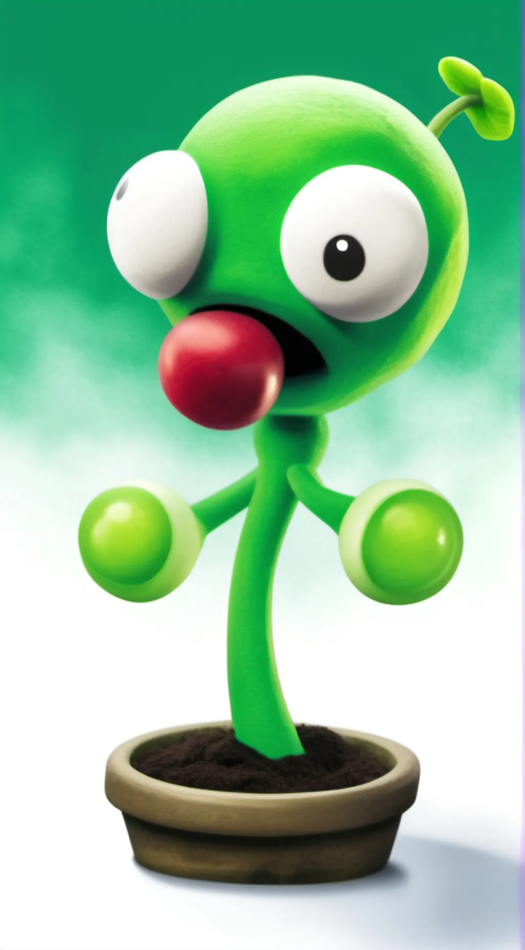 ai character: pea shooter background