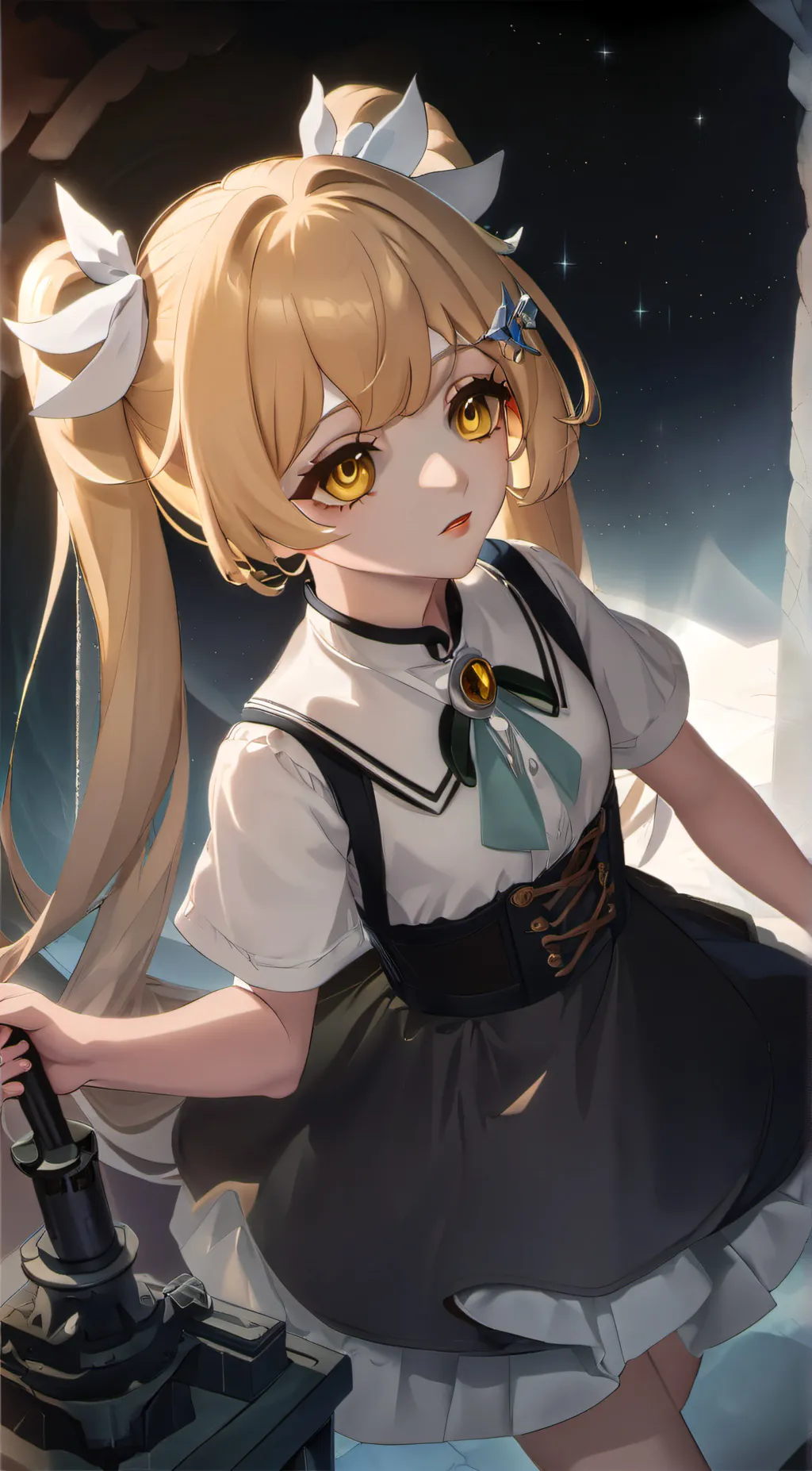 ai character: 蜜梨 background