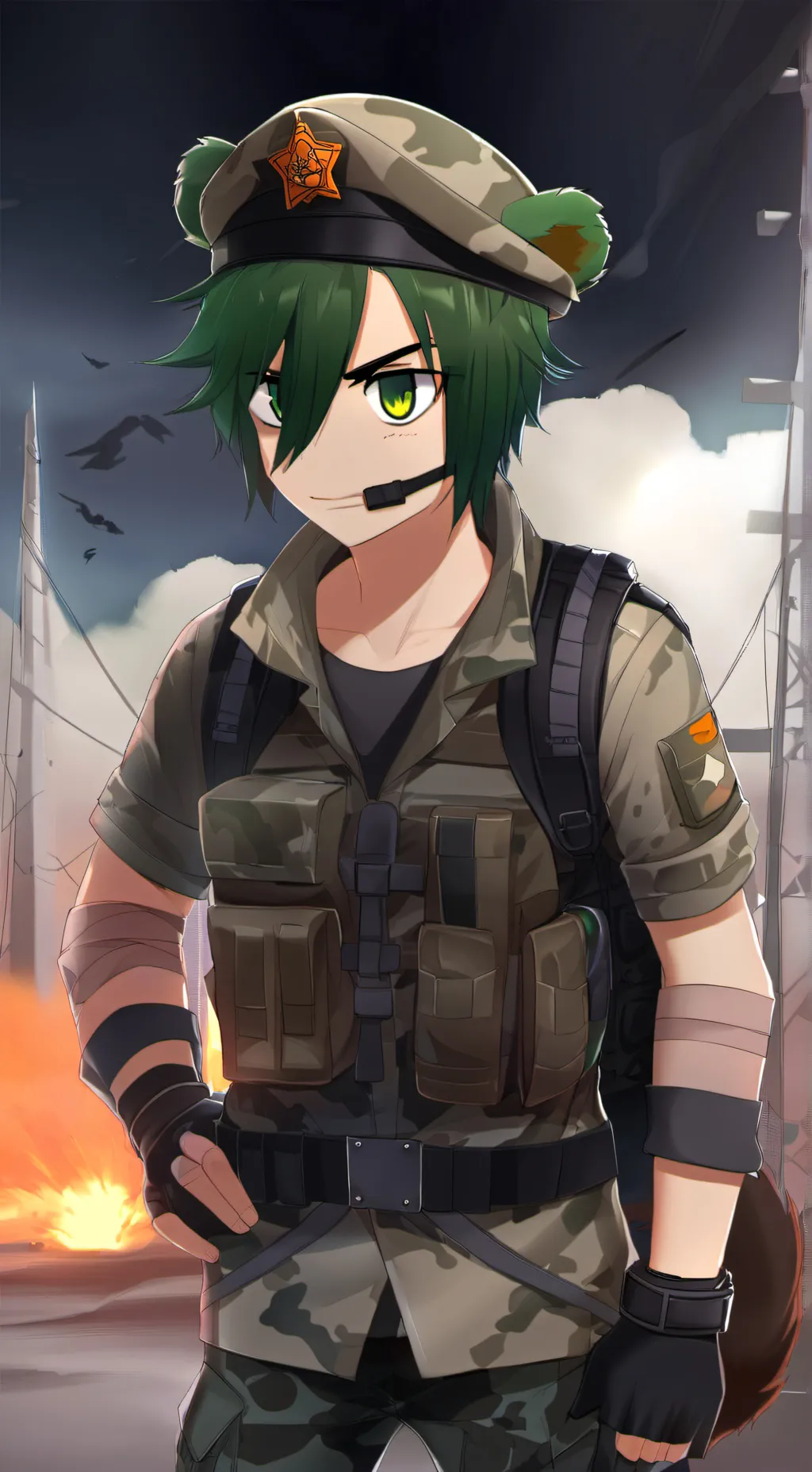 ai character: Flippy background