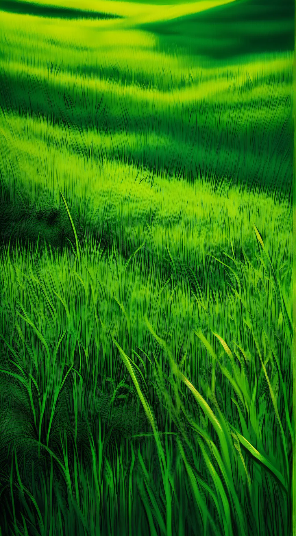 ai character: grass background