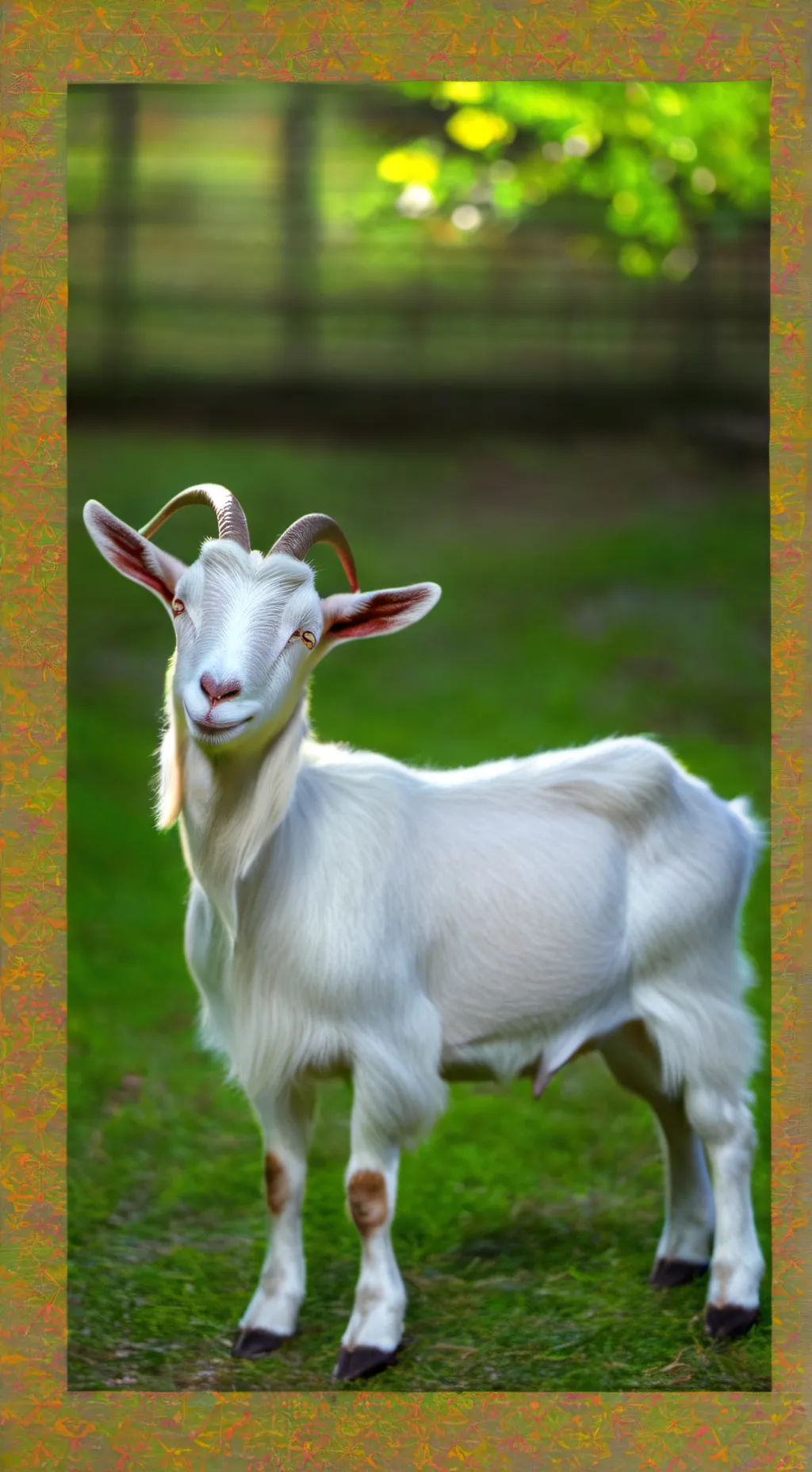 ai character: a goat background