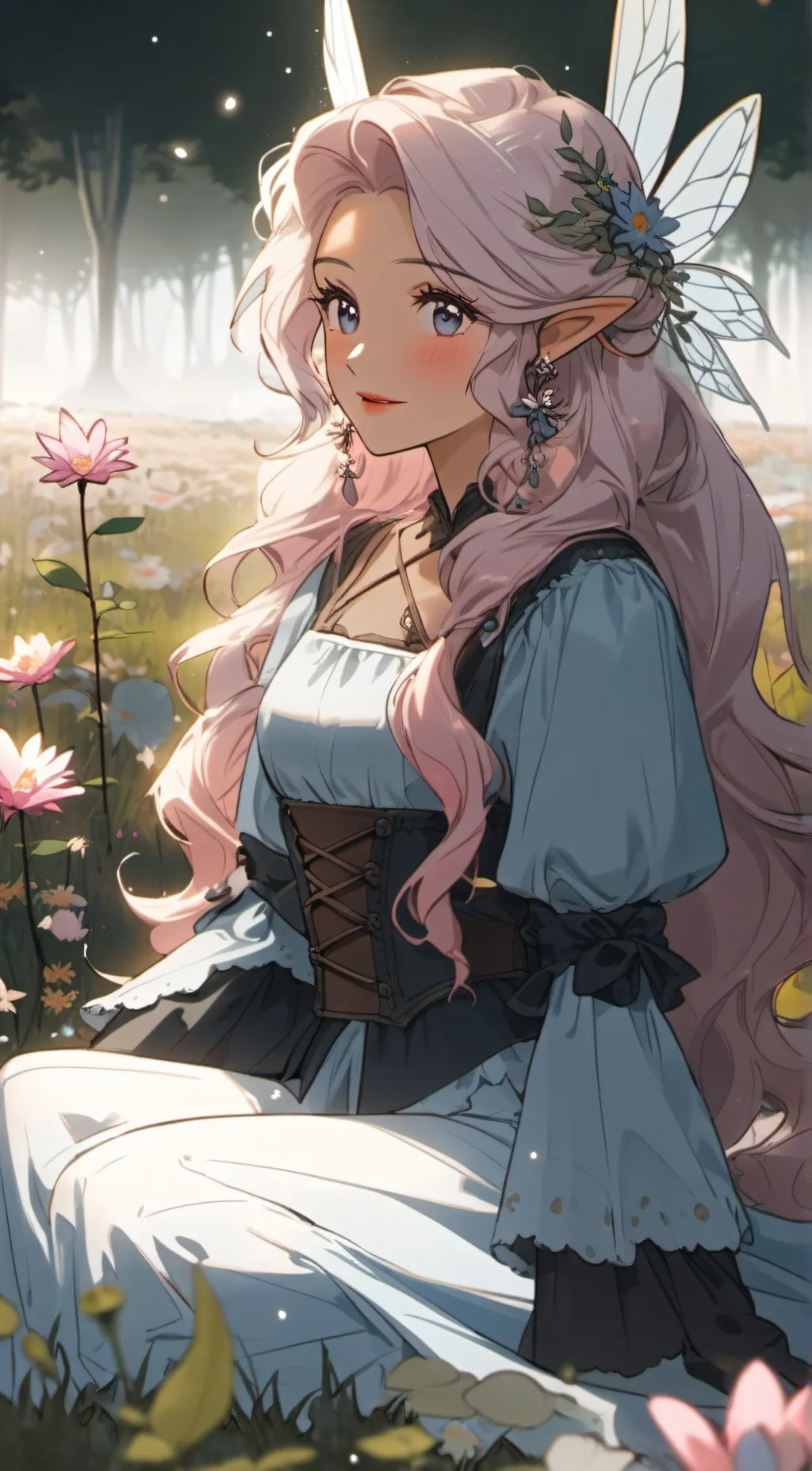 ai character: Bayleaf  background