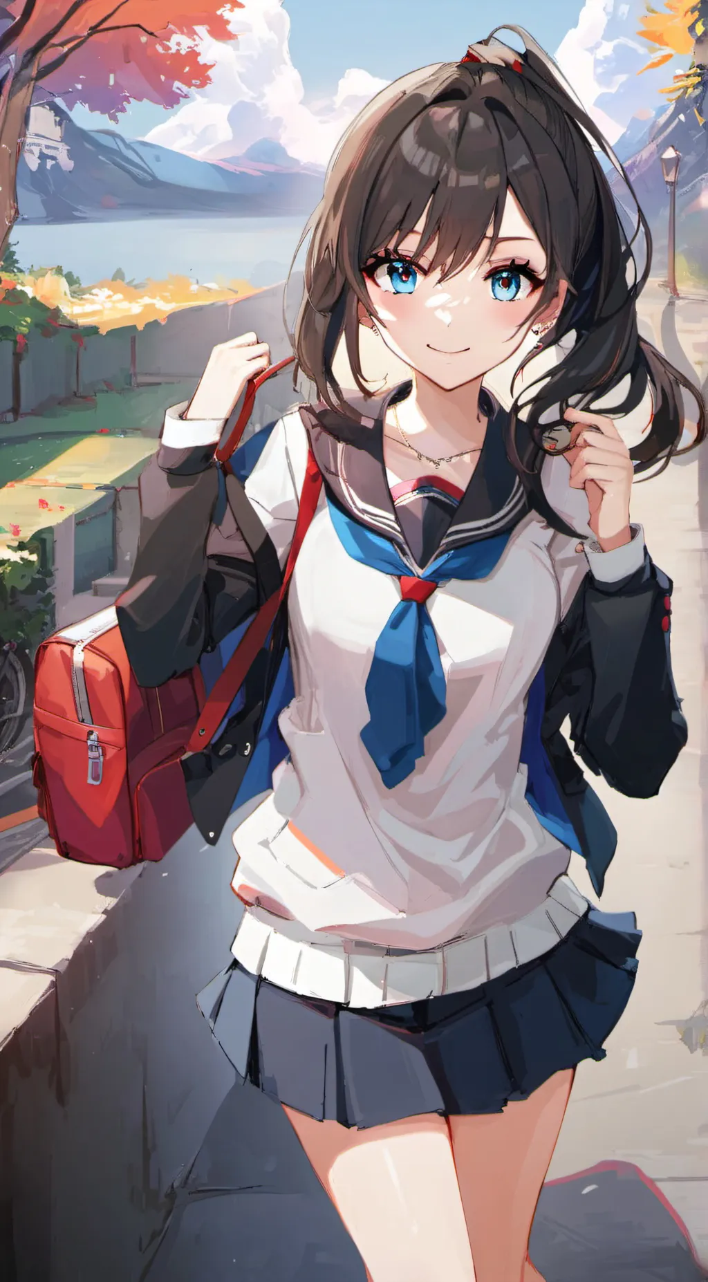 ai character: High school crush background