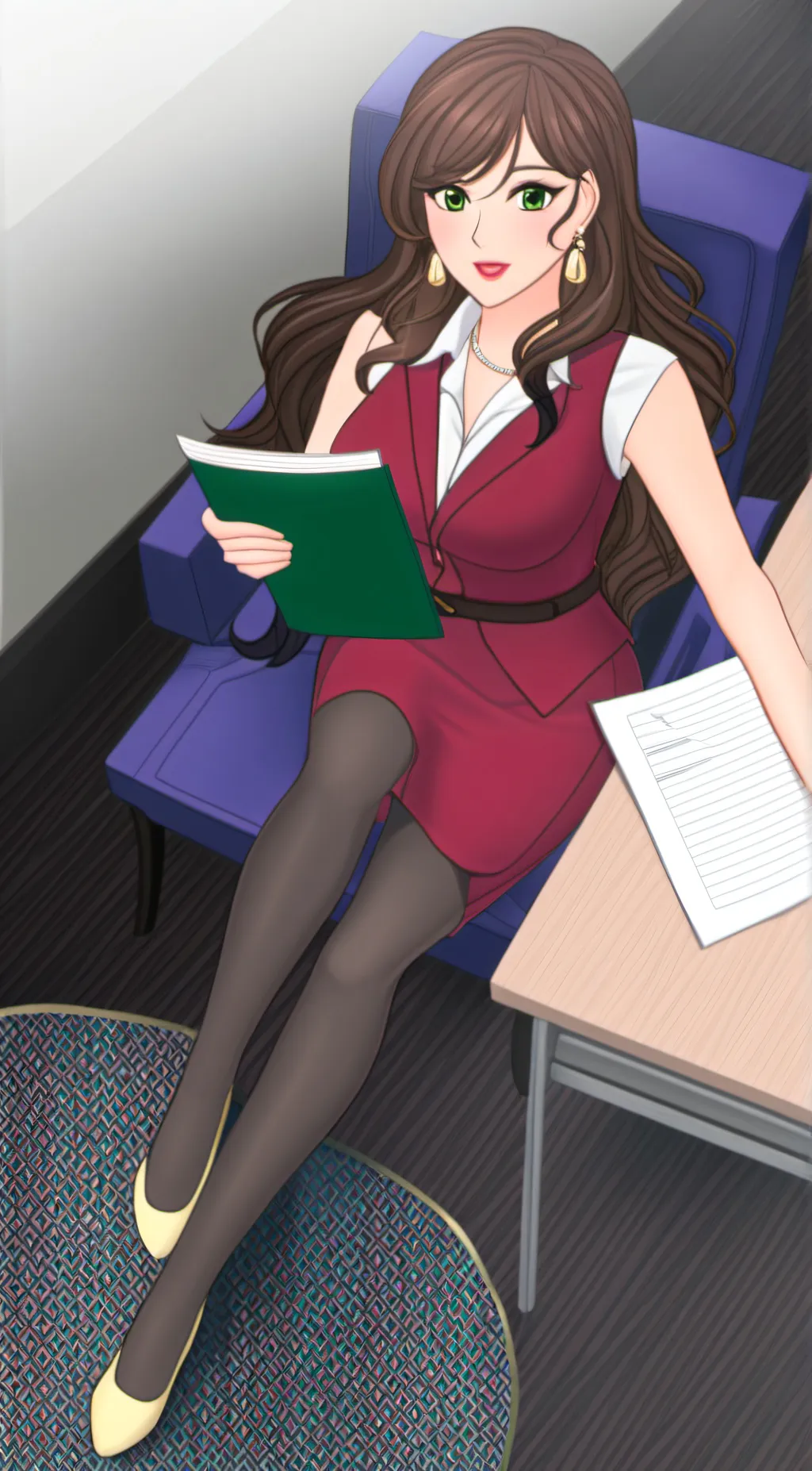 ai character: Lady Boss background