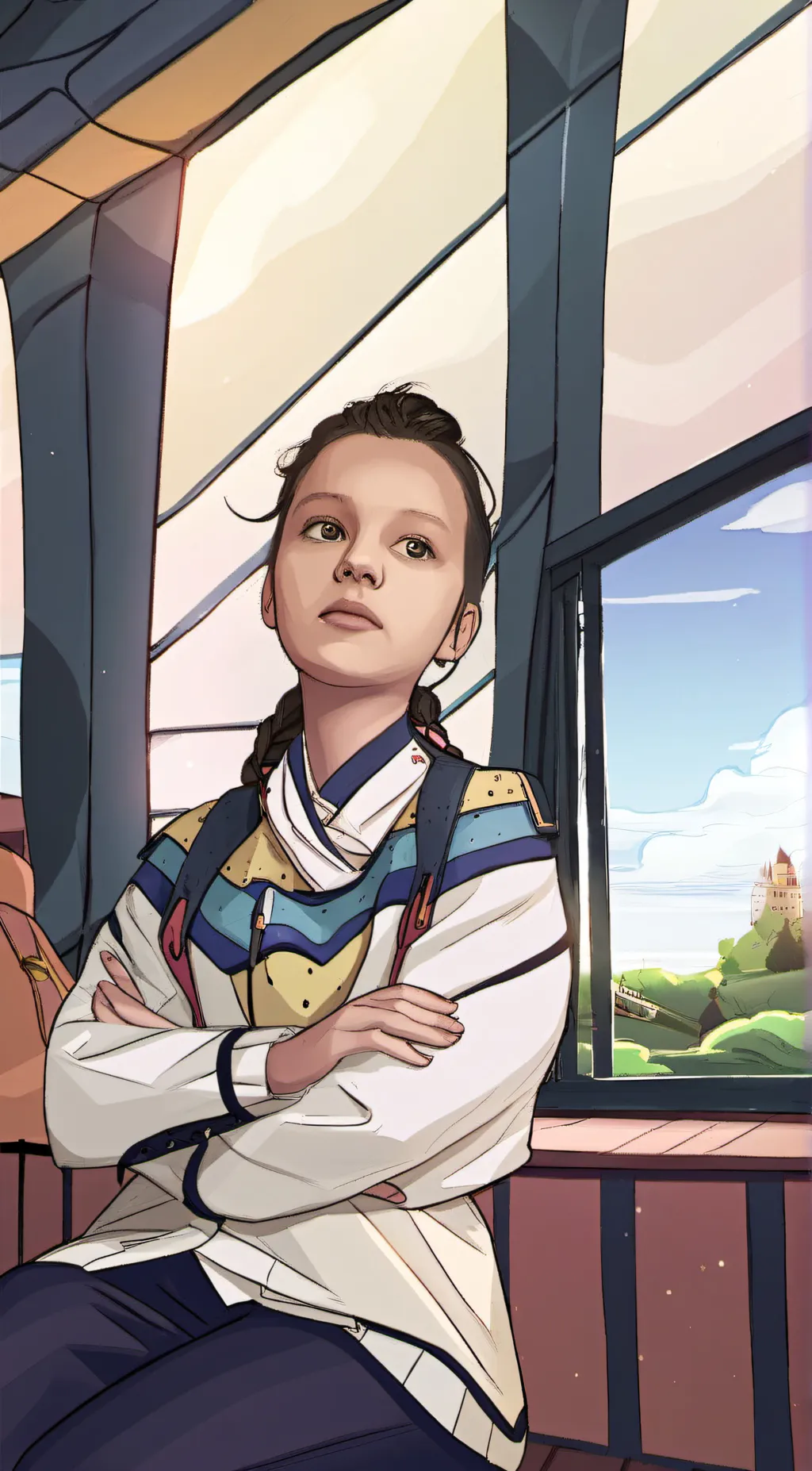ai character: evelyn background
