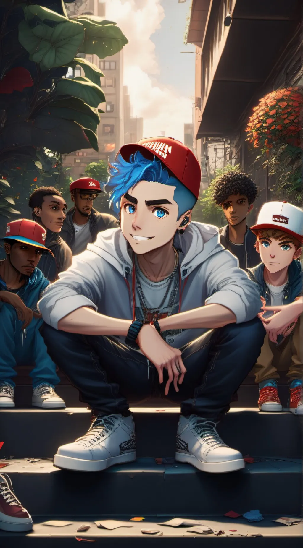 ai character: fnf the boyfriend background
