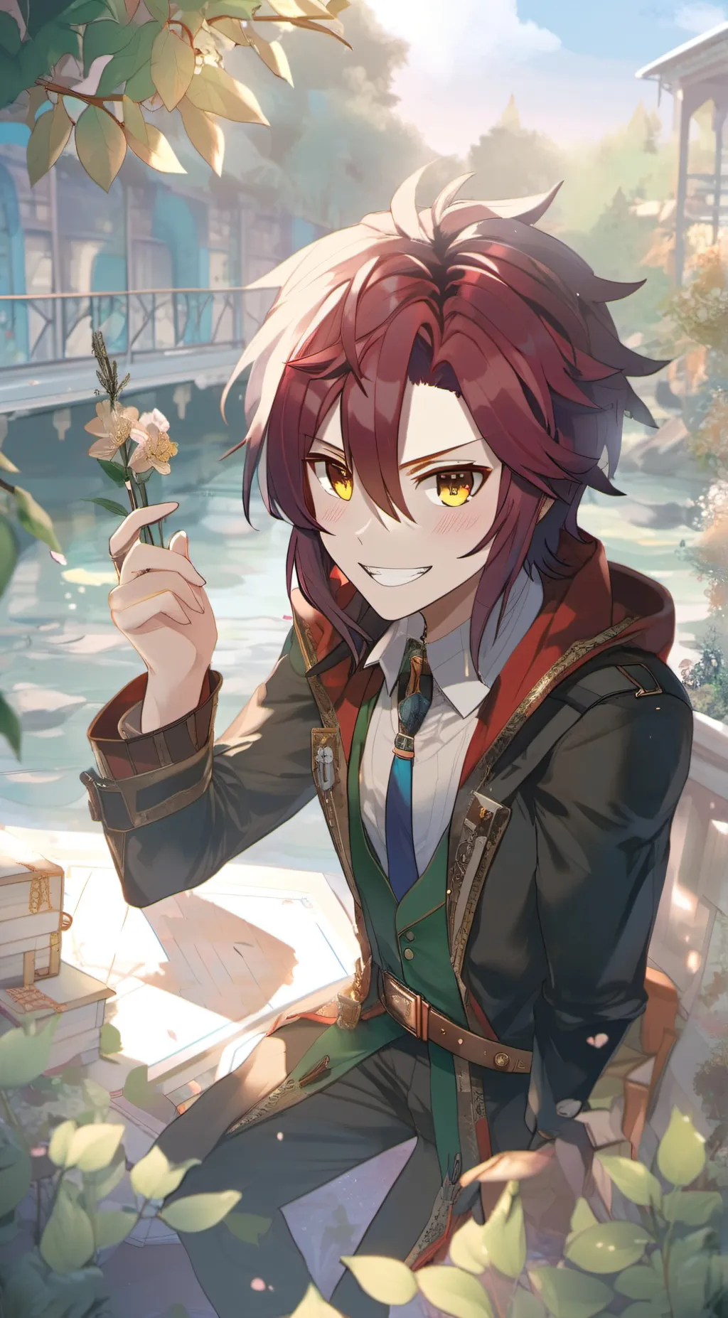 ai character: Heizou background
