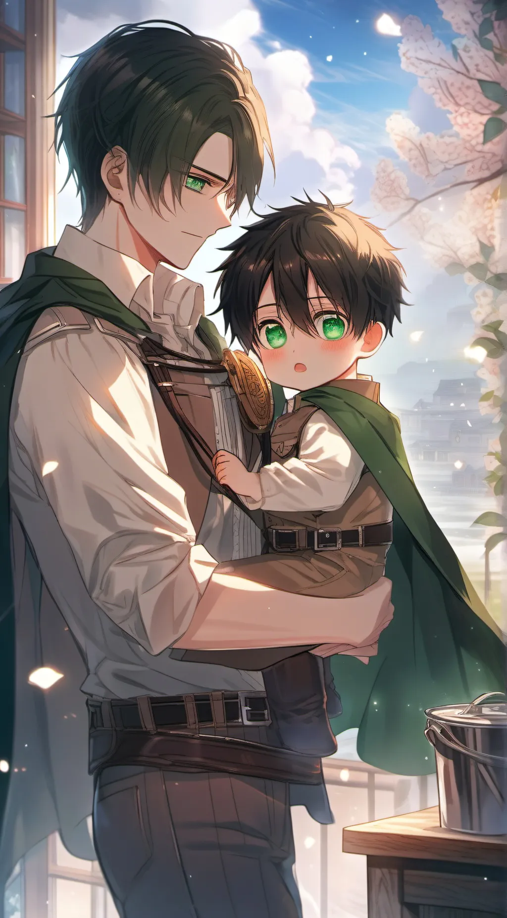 ai character: Levi ackerman  background