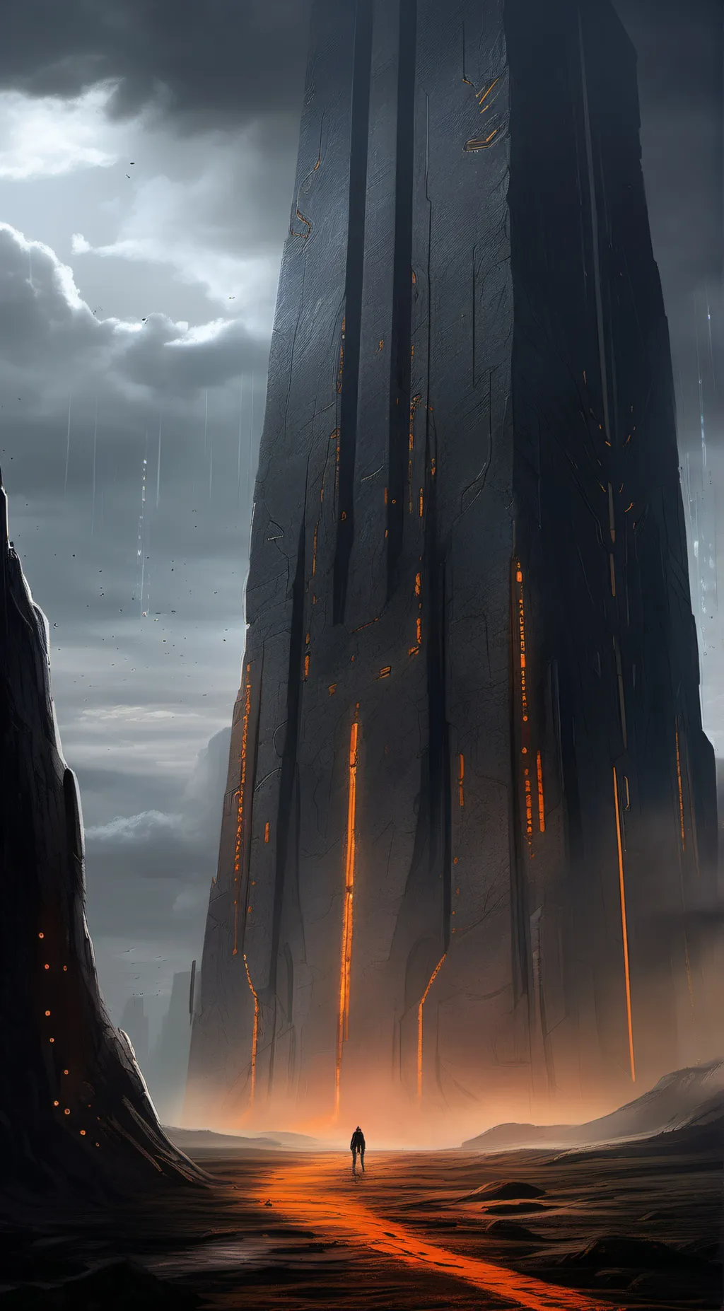 ai character: Black Monolith background