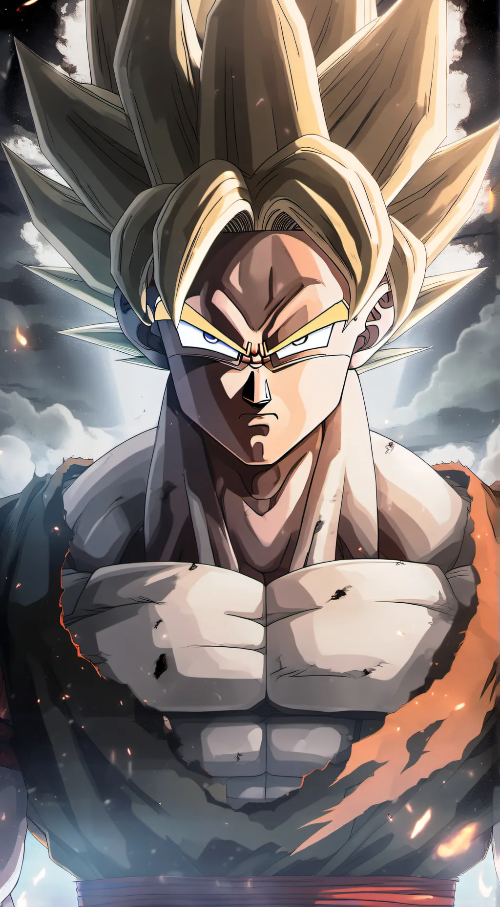 ai character: Xenovers goku background