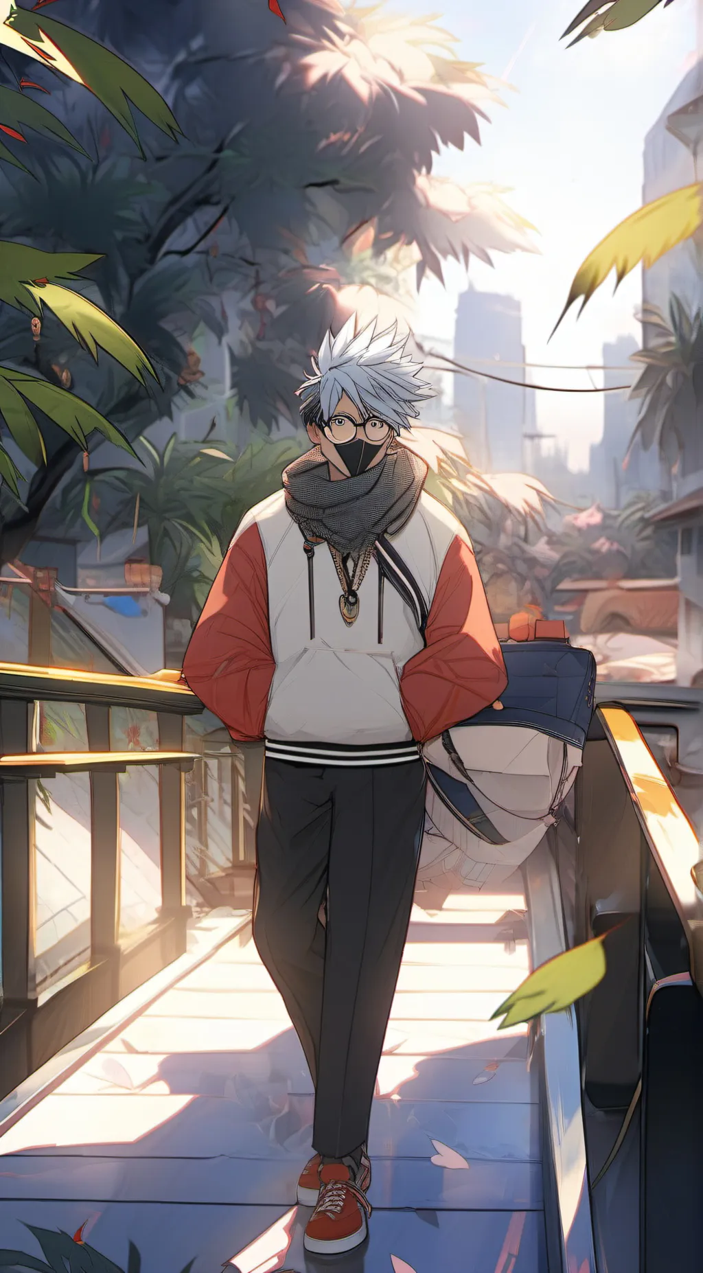 ai character: Leon background