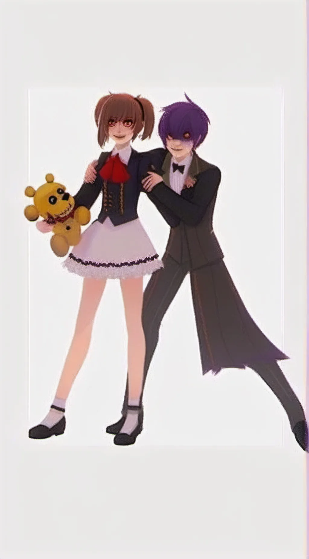 ai character: Cassidy and Evan  background
