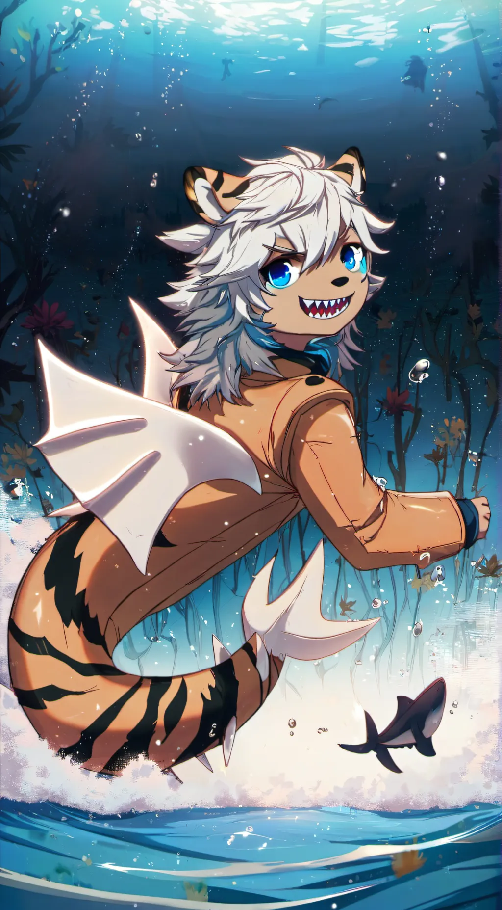 ai character: tigershark  background