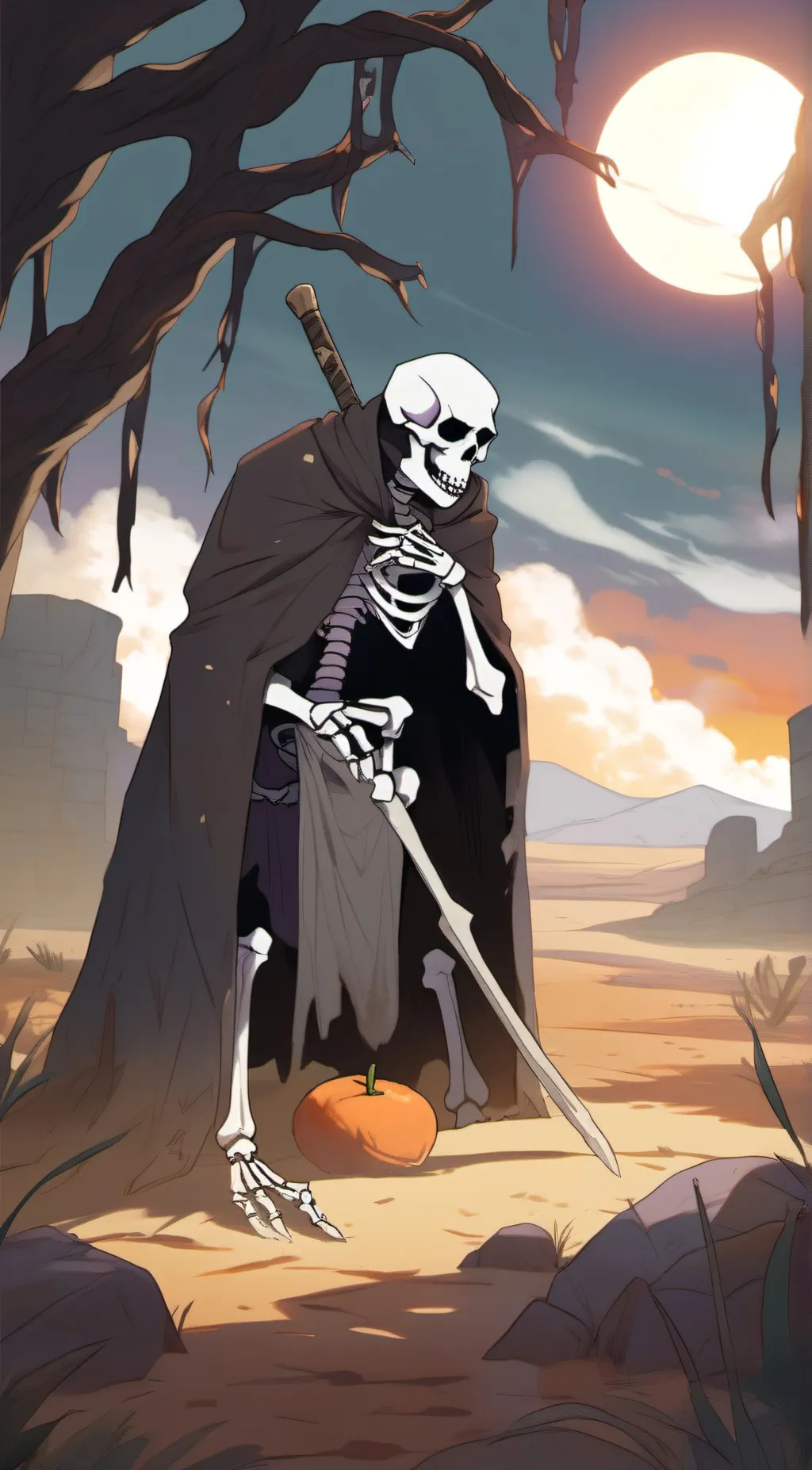 ai character: Spookyscaryskeloto background