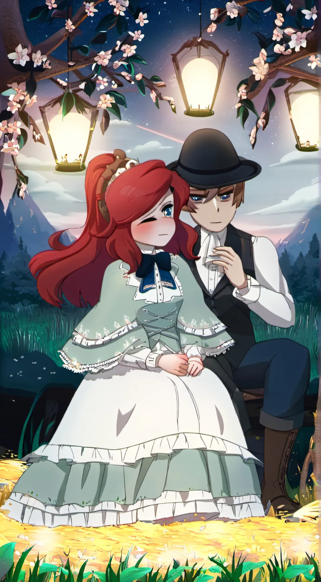 ai character: Elizabeth x grabre background