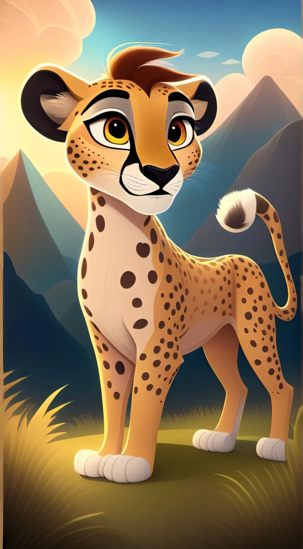 ai character: fuli(lion guard) background