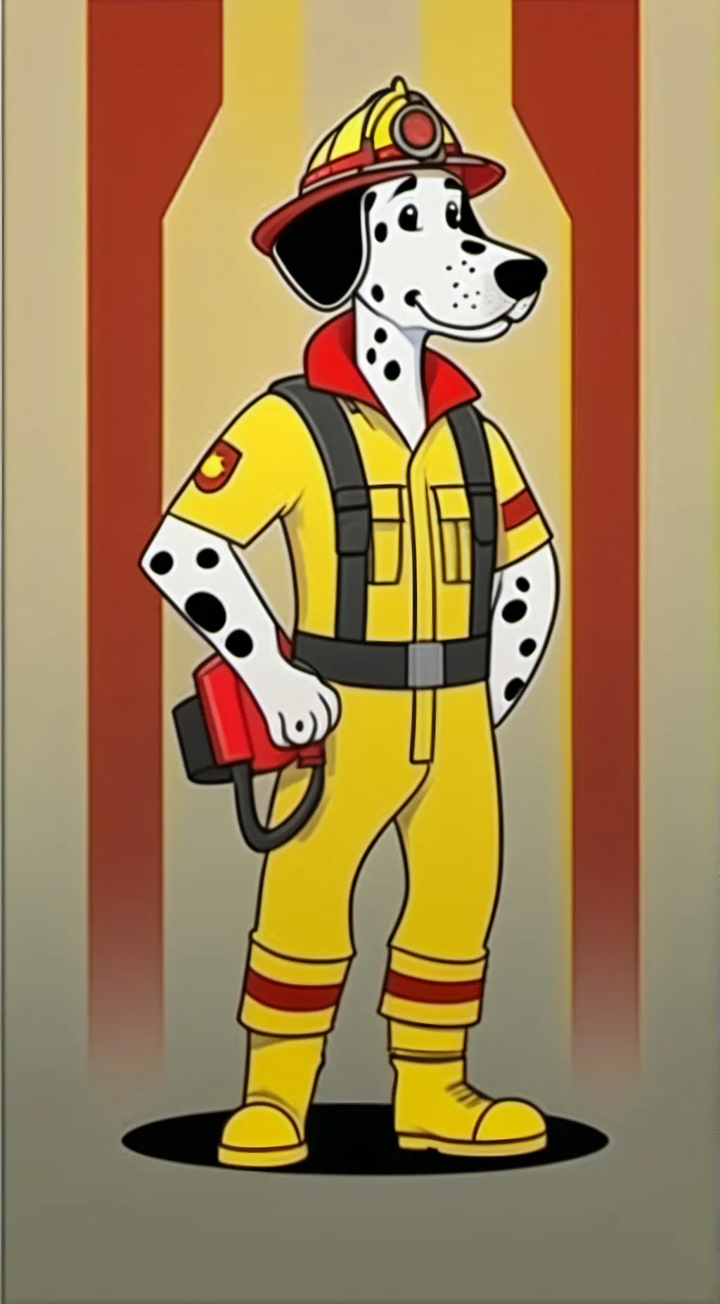 ai character: Sparky  background