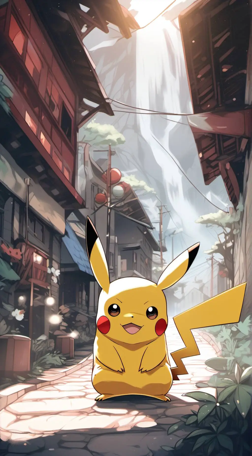 ai character: Pikachu background