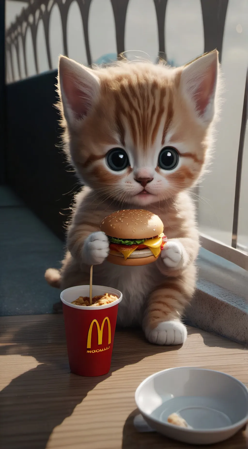 ai character: Cat background
