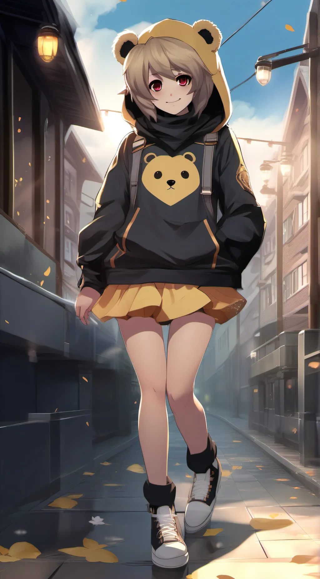 ai character: Tina  background